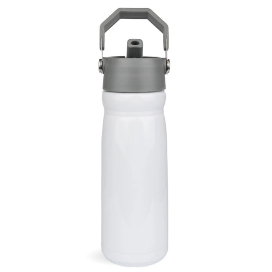 Hydration Flip tumbler with built in straw and handle