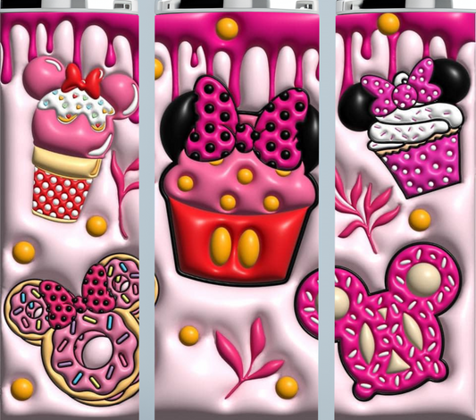 Minnie Cupcake 3D Inflated Donuts