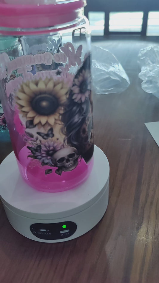 Perfectly Imperfect 16 ounce Glass tumbler
